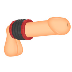 FUKR Ballstretcher Soqlo 35 mm - Hauteur 5 cm Noir-Rouge